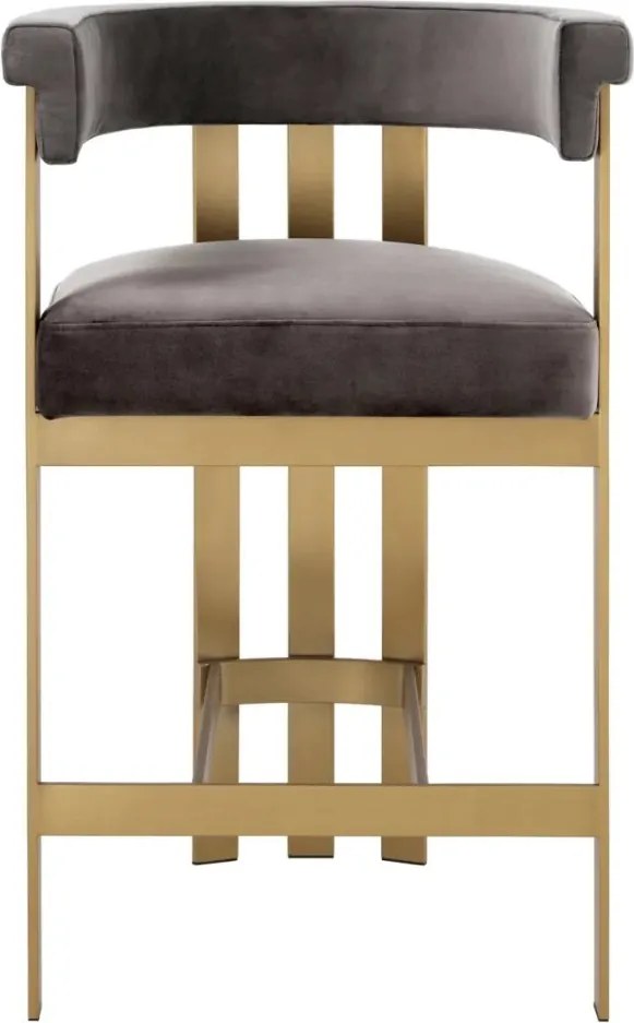 Scaun de bar design LUX, Counter Stool Clubhouse gri