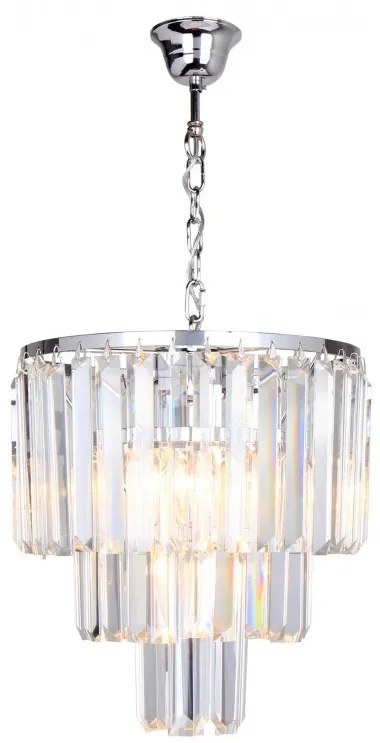 Lustra eleganta design deosebit AMEDEO, crom 17106/3+1-CHR ZL