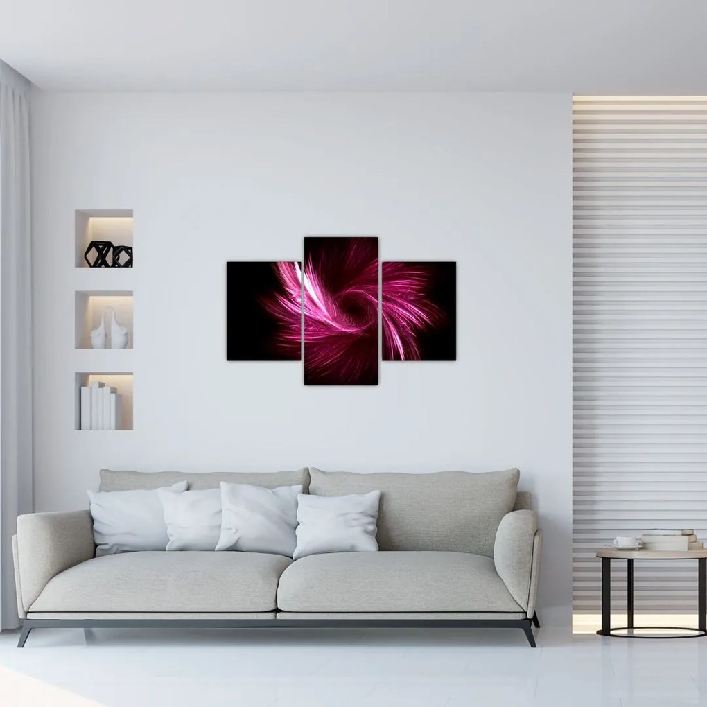 Tablou - abstracția în roz (90x60 cm)