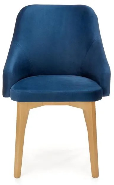 Scaun Toledo 2 velvet bleumarin/stejar miere Monolith 77