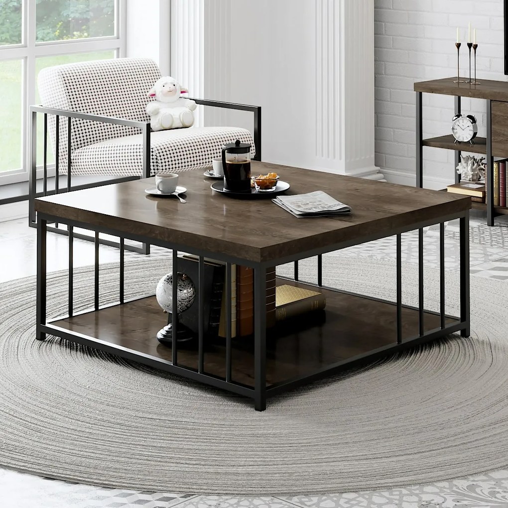 Măsuță de conferință Zenn Walnut and Black