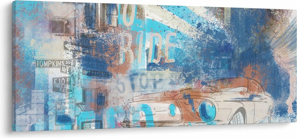 Tablou - Născut să călătorească (120x50 cm)