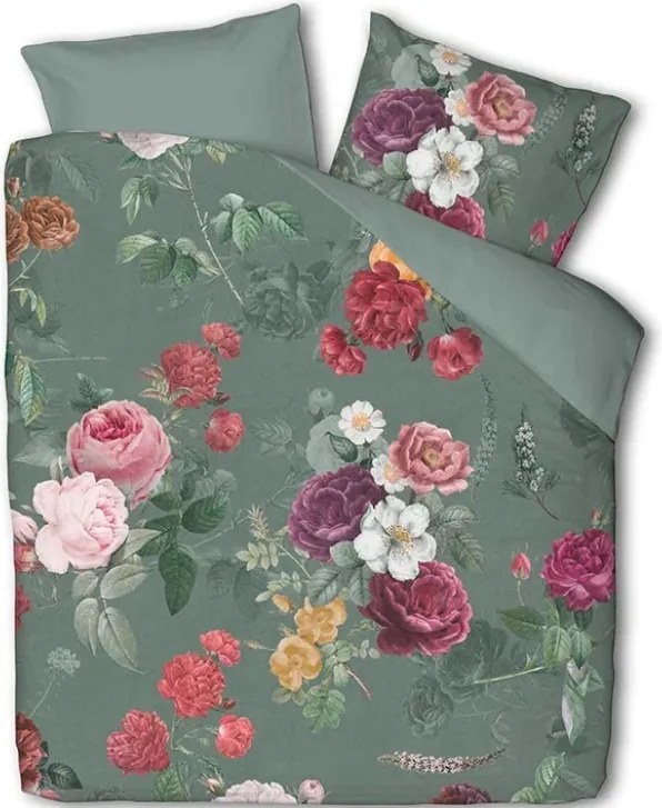 Lenjerie de pat din bumbac PHILOU GREEN verde Dimensiune lenjerie de pat: 2 buc 60 x 70 cm | 200 x 200 cm