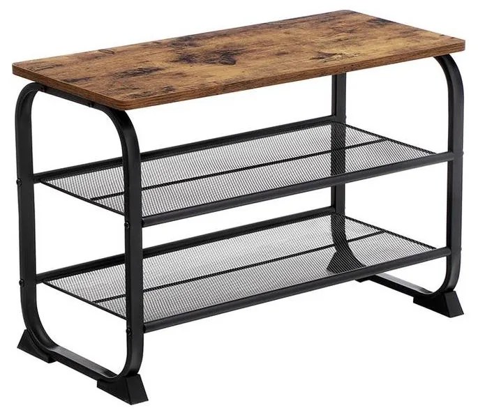 Pantofar DAVOR, maro/negru