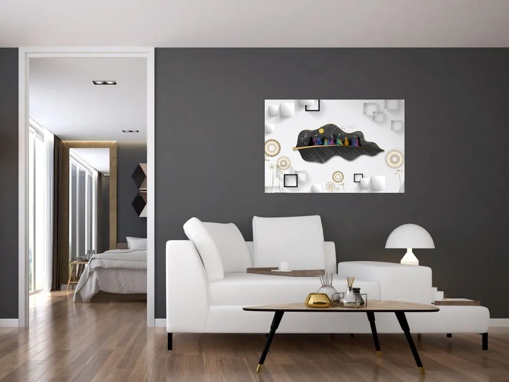 Tablou abstracției (90x60 cm)