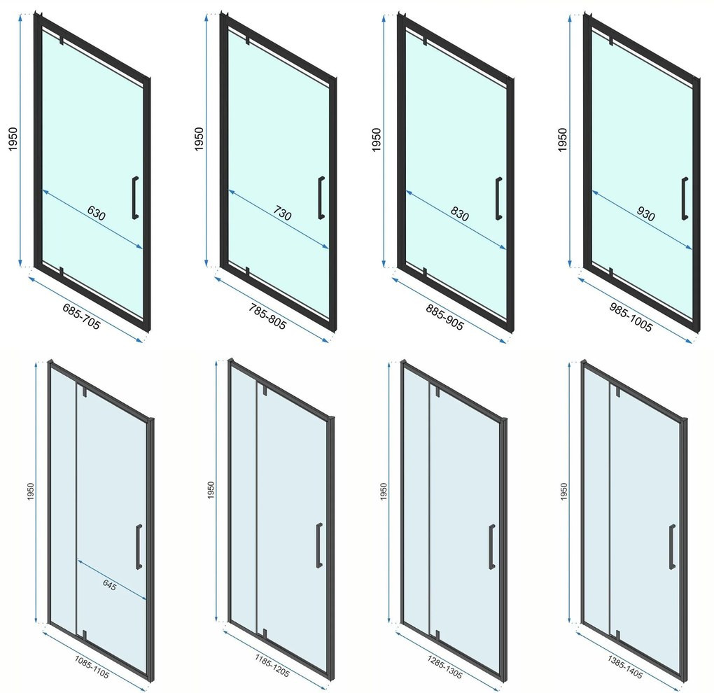 Cabina de dus De colt Rapid Swing