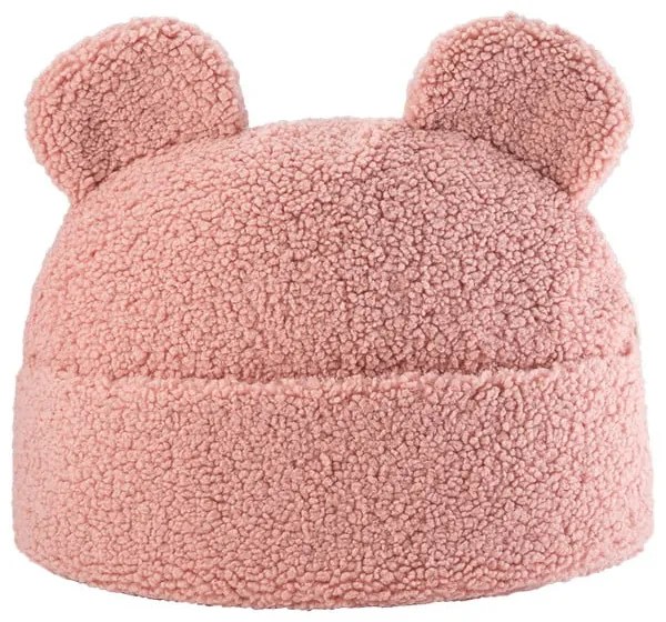 Pernă decorativă pentru copii roz din țesătură bouclé Teddy Pouch – Wigiwama