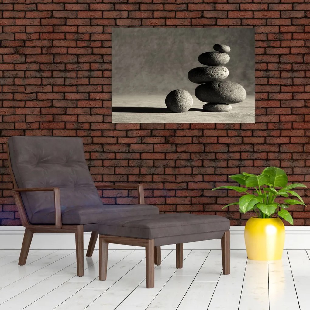 Tablou - Pietre gri (90x60 cm)