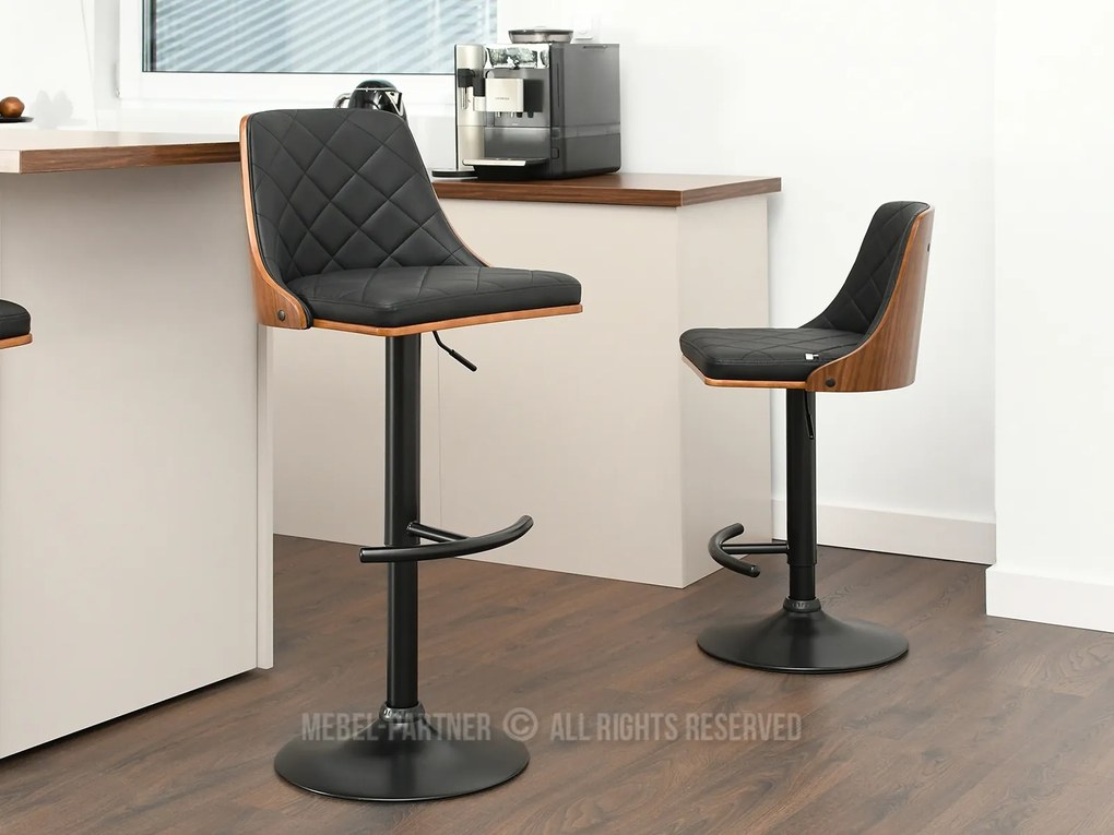 Scaun Haire (nuc închis + negru). 1110585