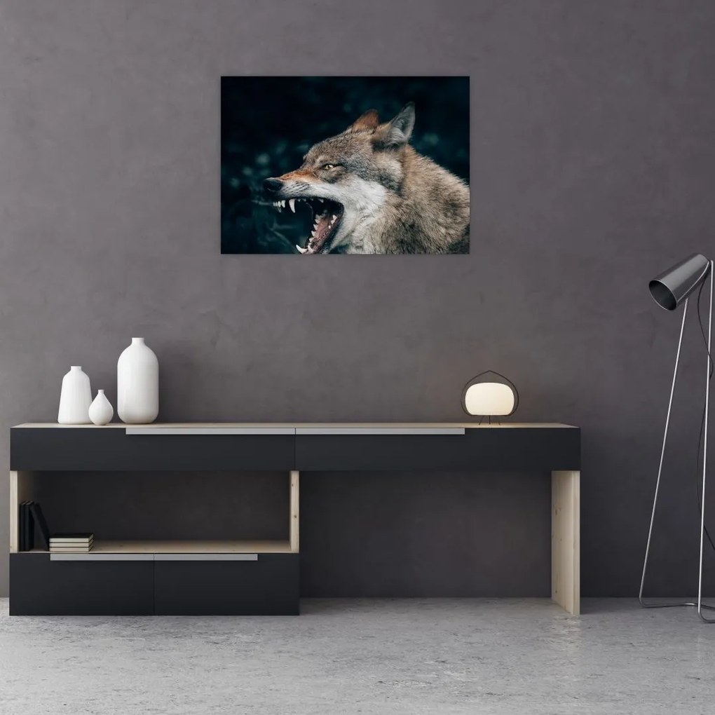 Tablou cu lup (70x50 cm)