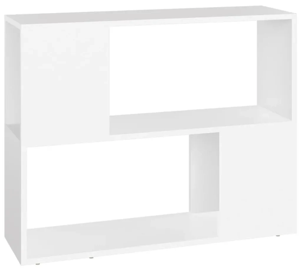809116 vidaXL Comodă TV, alb, 80x24x63 cm, PAL