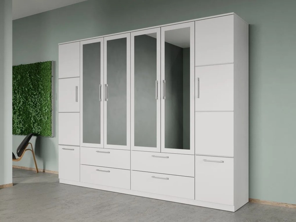 Set mobila dormitor complet Alb Adapto C19