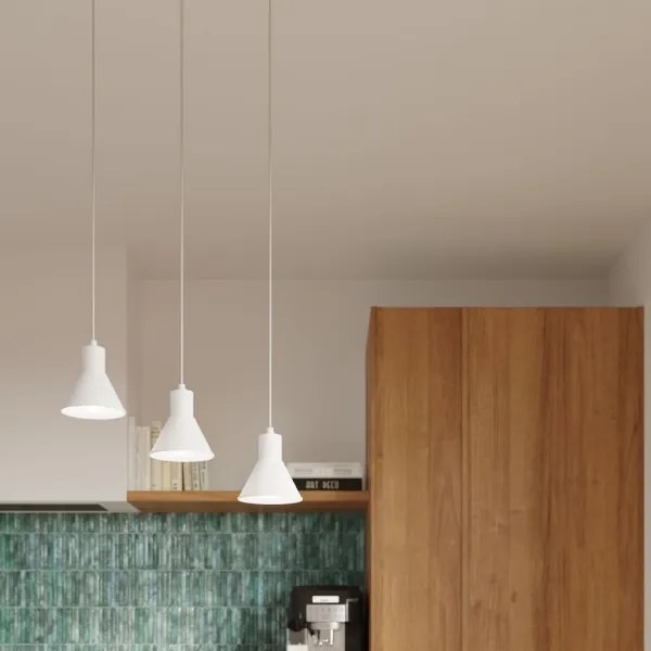 Lustră pe cablu TALEJA 1xE27/60W/230V albă Sollux SL.0983