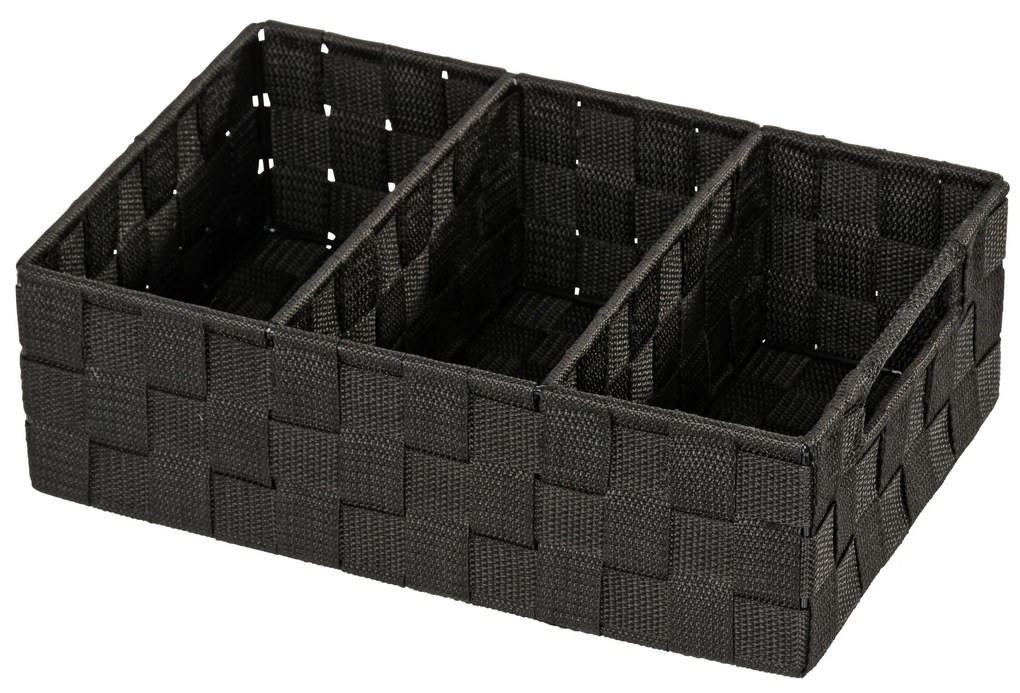 Organizer ADRIA BLACK - recipient de baie, WENKO, negru