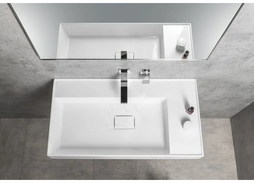 Baterie argintiu-lucios pentru chiuvetă încastrată (1 ieșire) Latus – Sapho