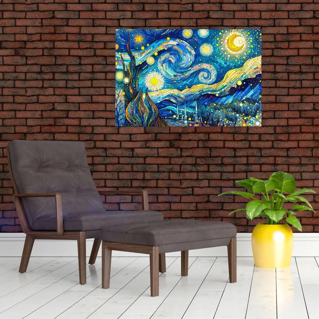 Tablou – Mozaic al nopții înstelate (90x60 cm)