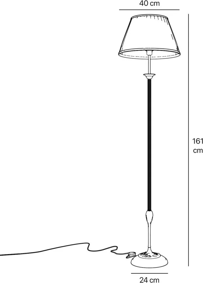 Lampadar, Lampa de podea design clasic italian Simona