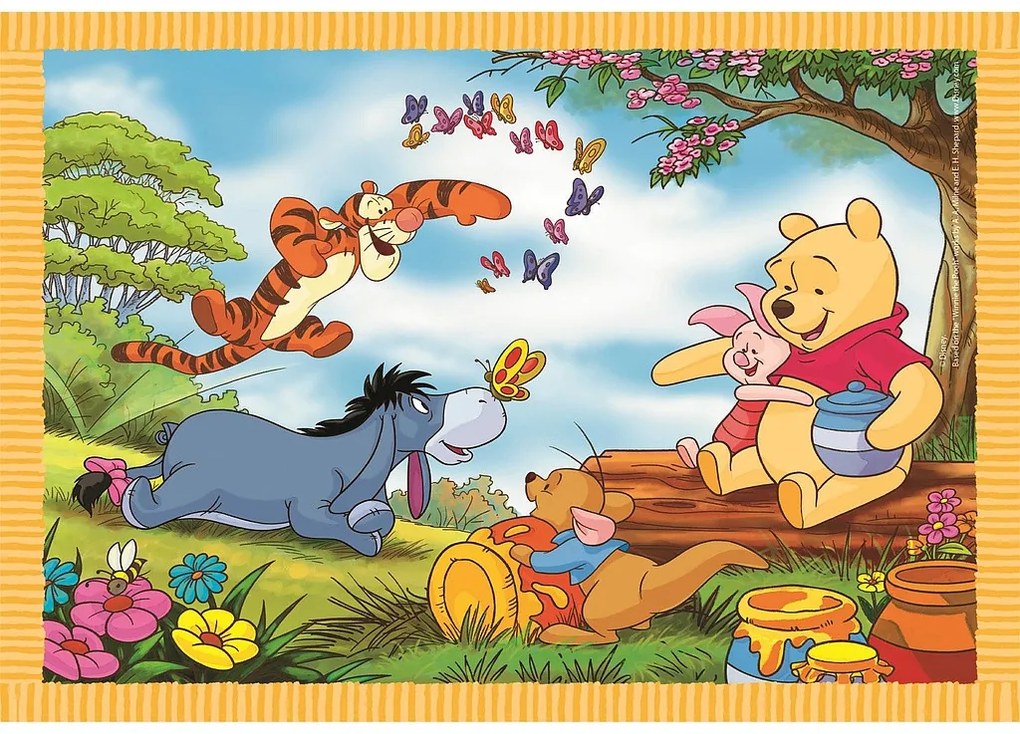 Disney Winnie de Pluș Fun Days Forever Puzzle 4-în-1 Clementoni