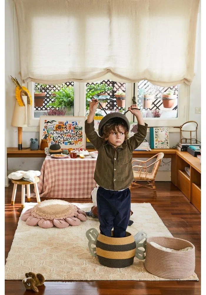 Coș de jucării pentru copii din material textil ø 30x32 cm Mama Bee – Lorena Canals