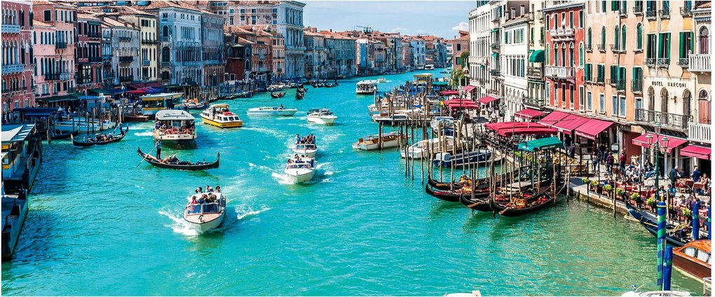Tablou - Canalul Grande, Veneția, Italia (120x50 cm)