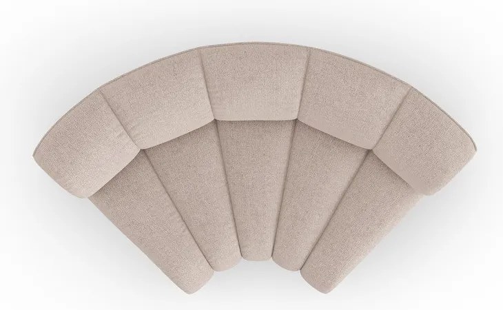 Modul pentru canapea modulară bej cu tapițerie din chenille (cu colț variabil) Lupine – Micadoni