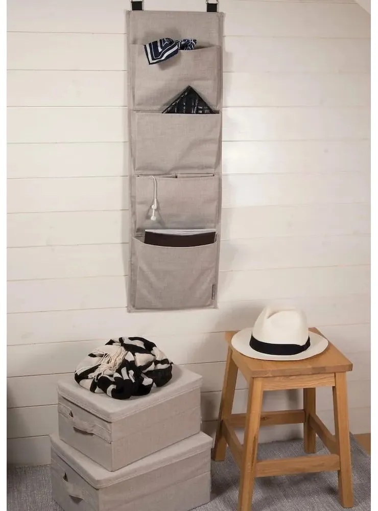 Cutie de depozitare neagră din material textil cu capac 45x34x25 cm Soft Storage – Bigso