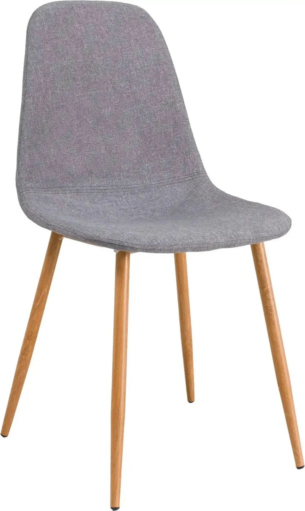 Scaun FOX, gri/stejar, stofa/metal, 46x44x86 cm