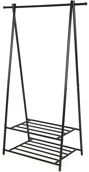 Cuier Haine Tube Black, 87.5 x 41 x 155 cm
