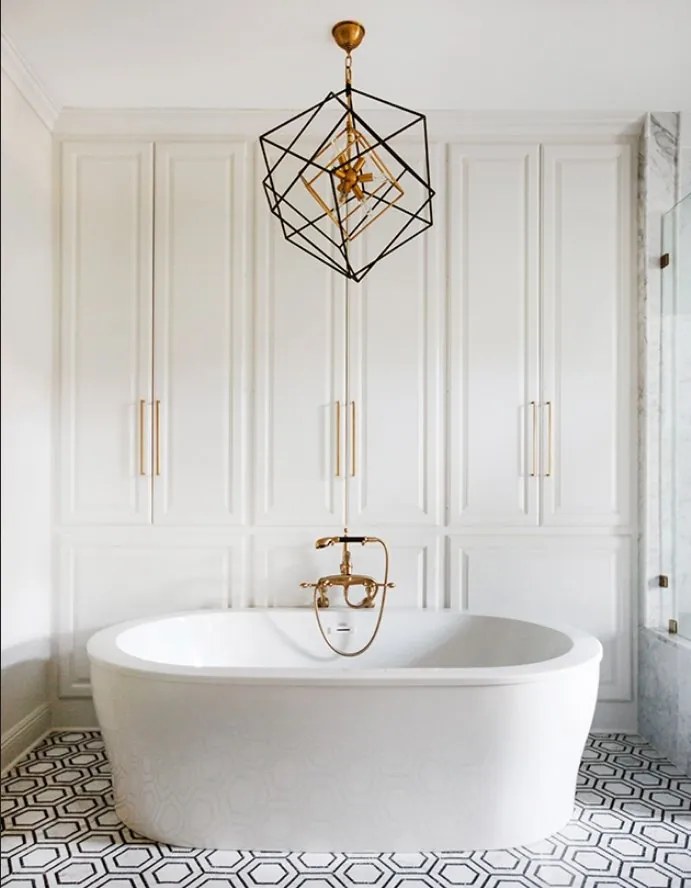 Lustra suspendata LUX design geometric ROUNDOUT alama antichizata, cu 9 surse de lumina