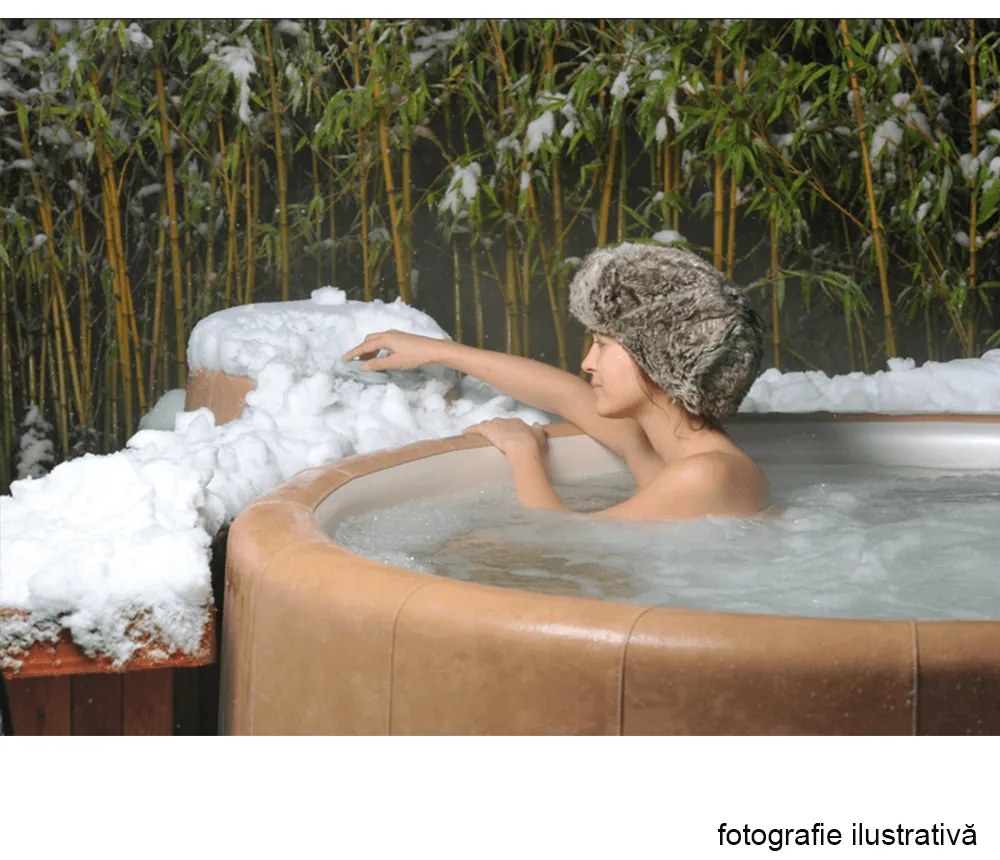 Jacuzzi gonflabil, gri/alb, 2-4 pers., 600 l, KAMINO TYP 3