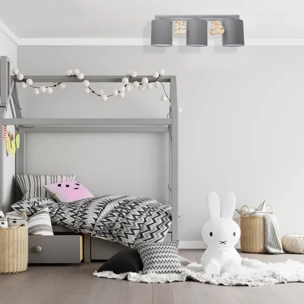 Plafonieră copii BEAR 3xE27/60W/230V
