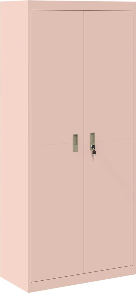 vidaXL Dulap de depozitare Roz 80 x 40 x 180 cm Oțel