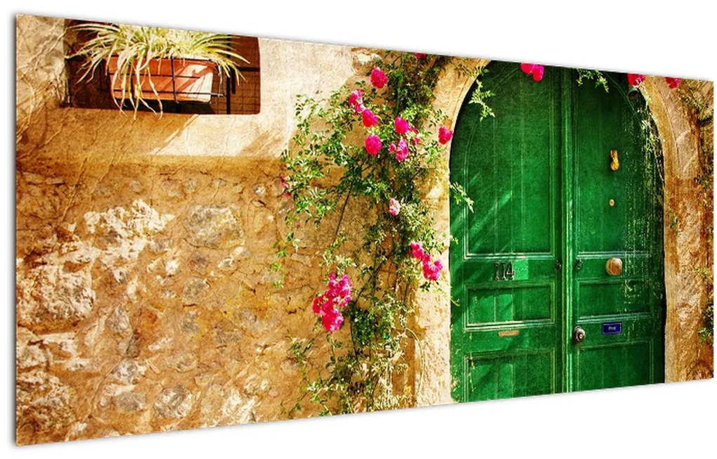 Tablou - Ușă veche (120x50 cm)