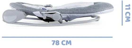 Leagăn pentru bebeluși HOOPLA gri/alb Chicco