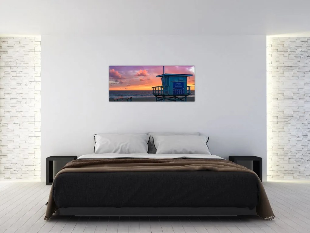 Tablou de pe plaja Santa Monica (120x50 cm)