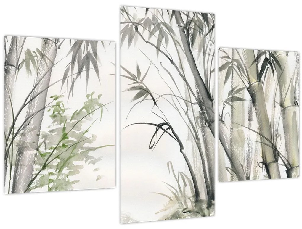 Tablou - Bambuși,desen (90x60 cm)