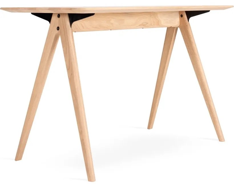 Birou din lemn de stejar 60x120 cm Ava – Gazzda