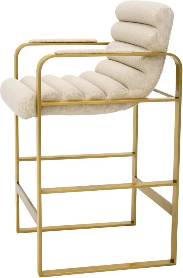 Scaun de bar elegant design LUX Counter Olsen, scalea sand