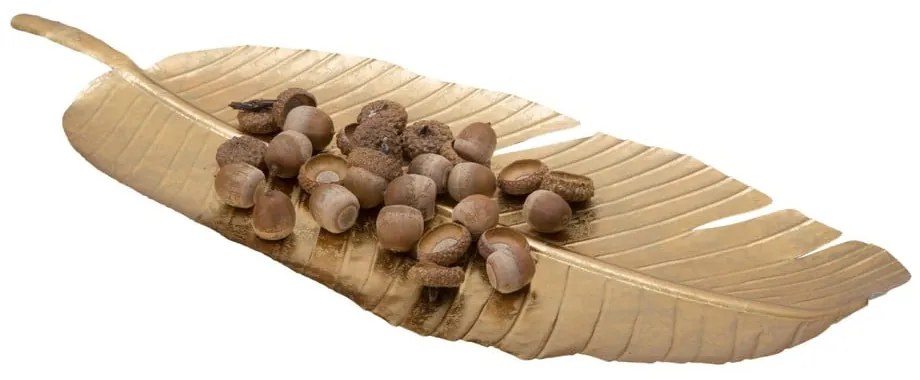 Decorațiune Mauro Ferretti Leaf, 55,5 x 18 cm, auriu