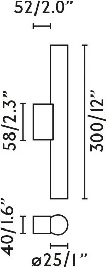 Aplica LED pentru baie IP44 CALMA 5W lemn/opal