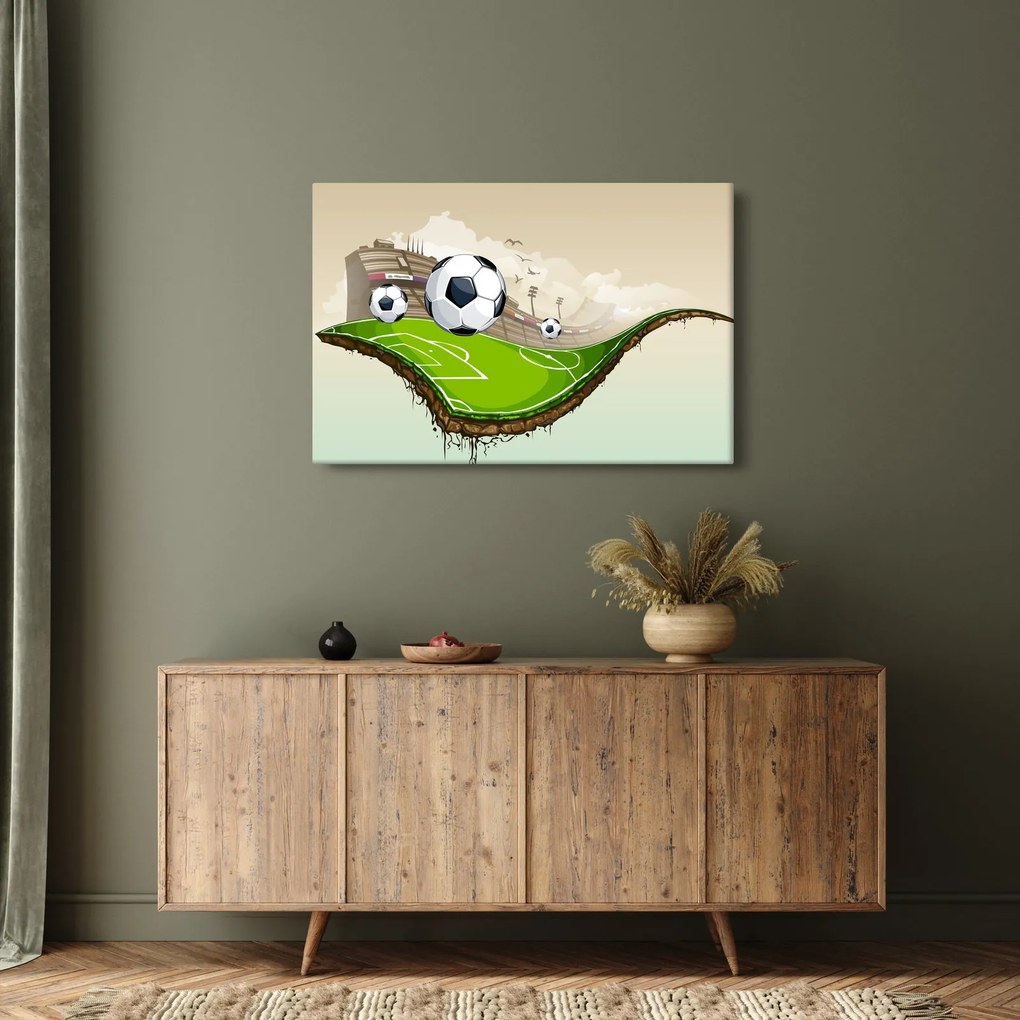 Tablou - Teren de fotbal (90x60 cm)