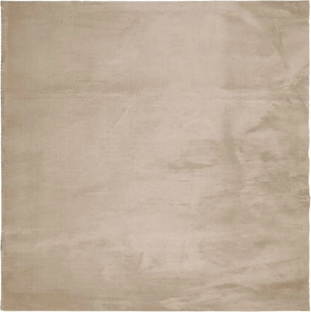 vidaXL Covor HUARTE, fir scurt, moale și lavabil, nisipiu, 120x120 cm