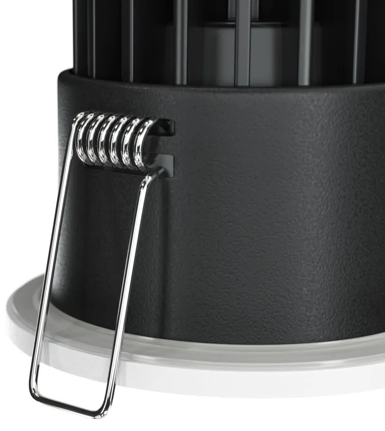 Spot LED incastrabil dimabil design tehnic IP65 zoom alb 6cm