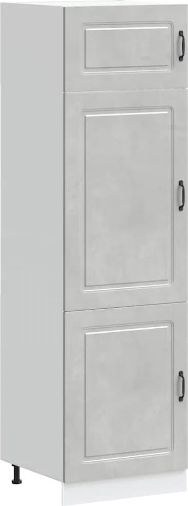 vidaXL Dulap de bucătărie „Kalmar” Lemn prelucrat gri beton