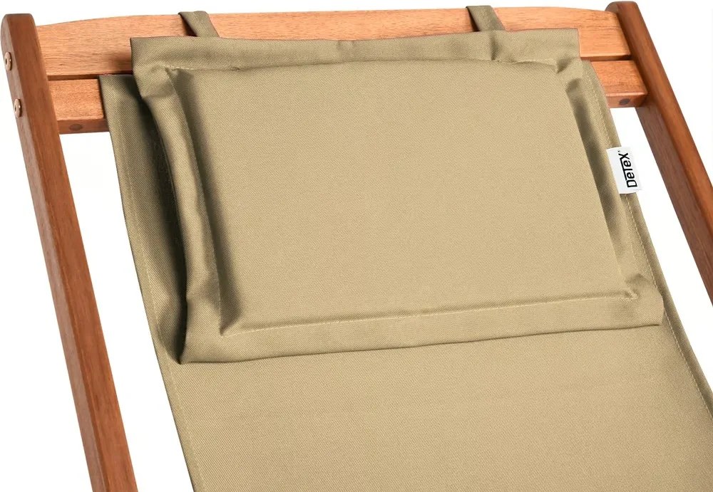 Șezlong de grădină SIENA, 94x60x94cm, bej Jurhan