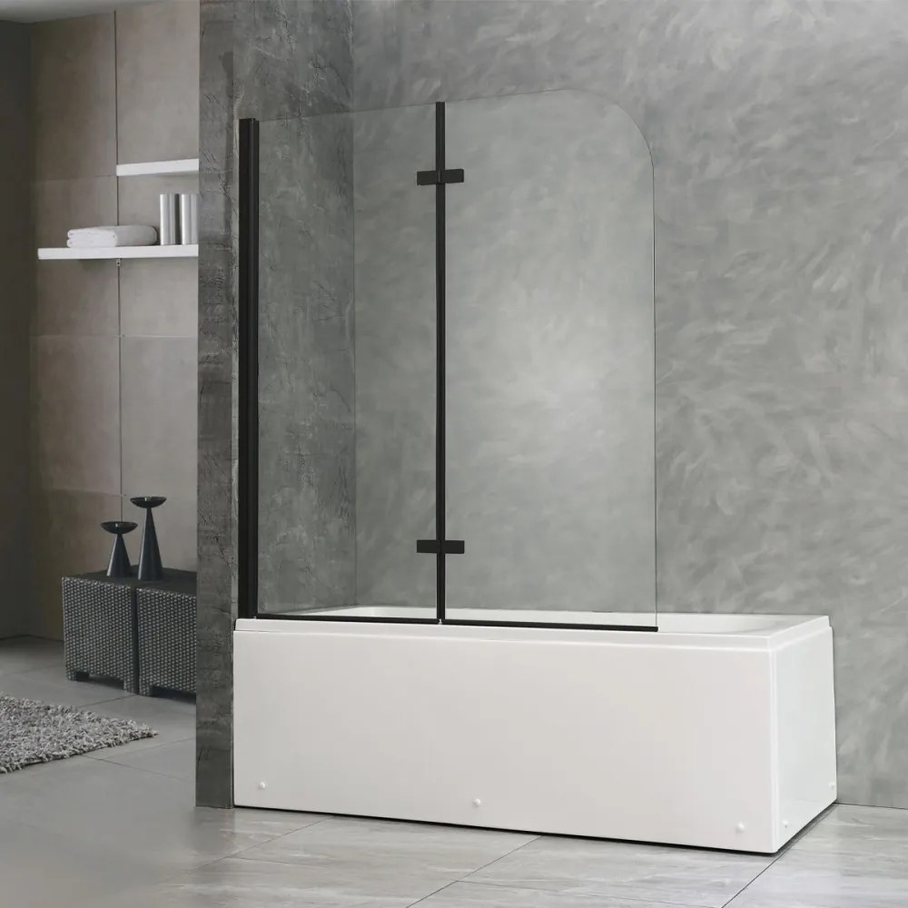 Paravan de cadă Alor 120x140 cm Negru