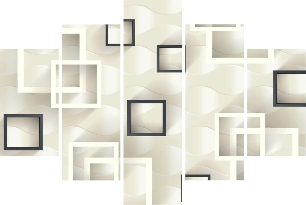 Tablou geometric abstract (150x105 cm)