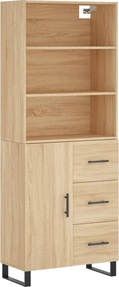 vidaXL Dulap înalt, stejar sonoma, 69,5x34x180 cm, lemn compozit