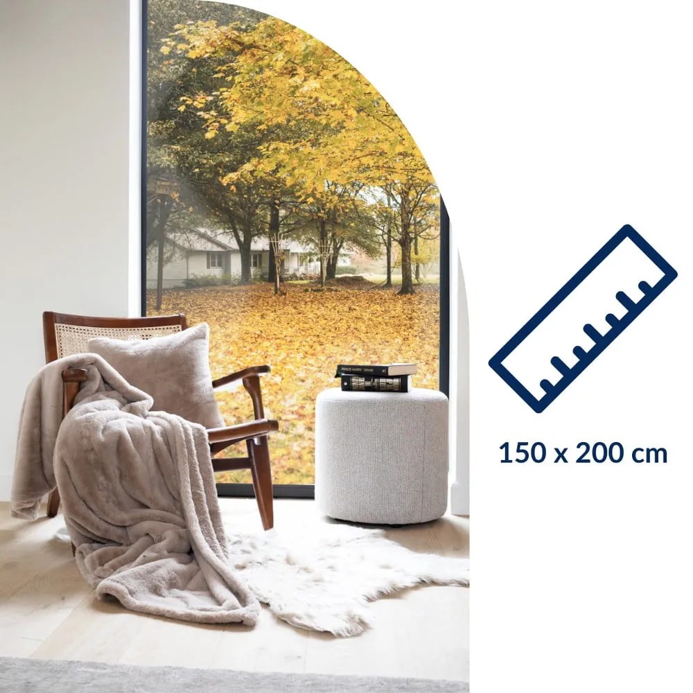 Pătură maro din blană artificială 150x200 cm Ruby – Tiseco Home Studio