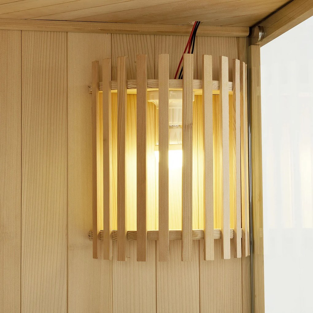 Tradičná saunová kabína / fínska sauna Espoo150 Premium - 150 x 150 cm 6 kW